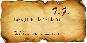 Tokaji Flórián névjegykártya